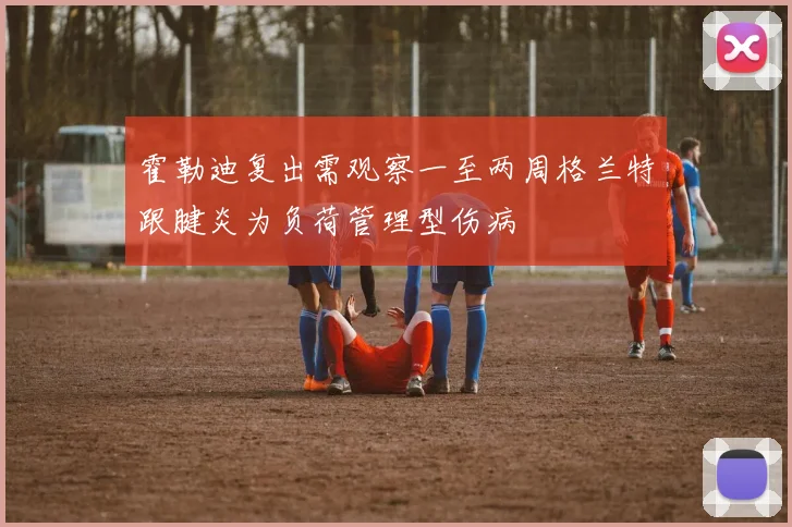 霍勒迪复出需观察一至两周格兰特跟腱炎为负荷管理型伤病